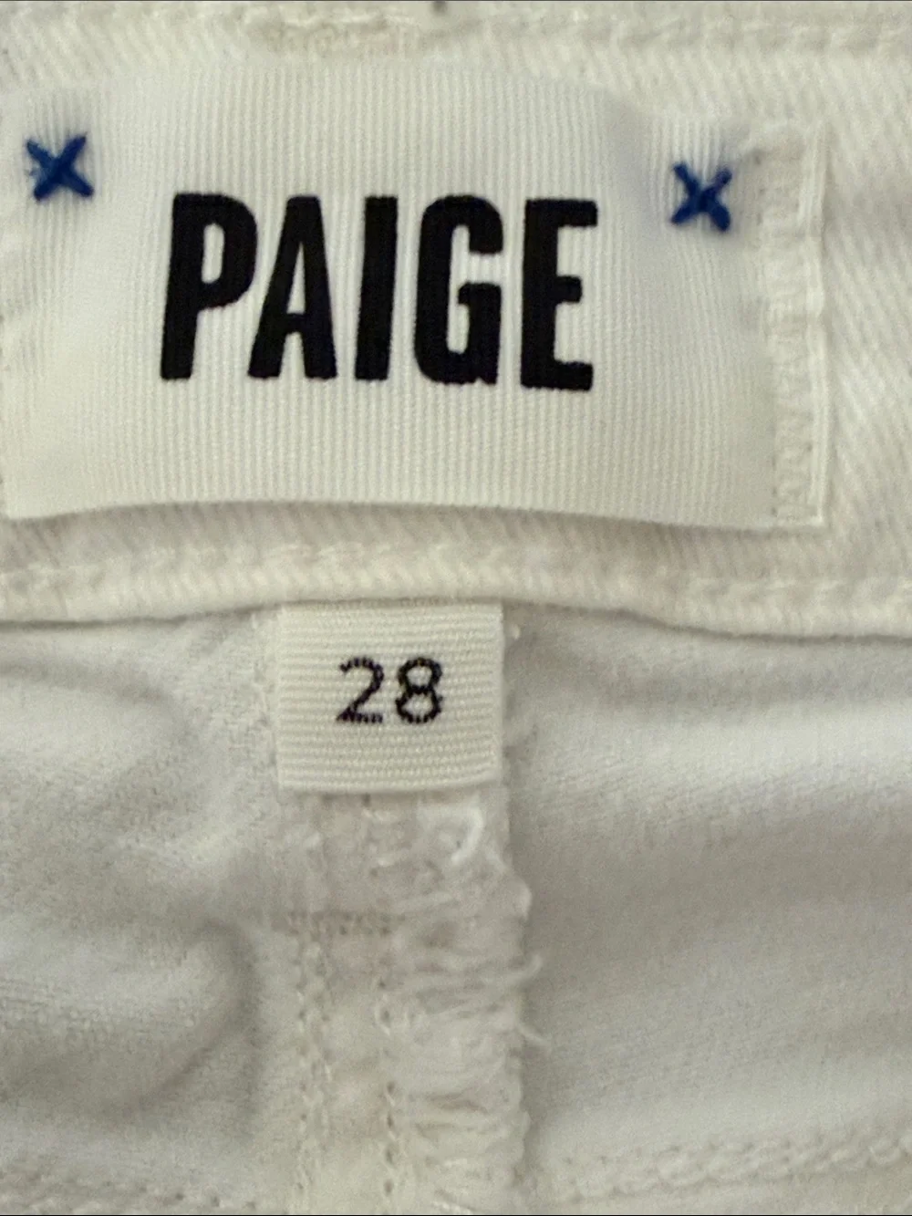 Paige High Rise Laurel Canyon Bootcut Crisp White Jeans Waist 28 - Picture 3 of 14